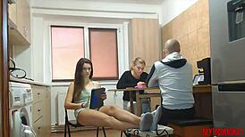 18-year-old babe masturbates to intense orgasm on webcam