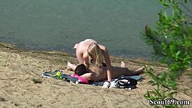 Teen couple them playing outdoor sex scene in this high definition video if you prefer to watch German teens