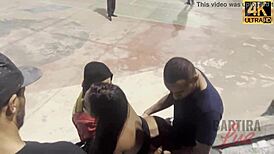 Best video of a tall black girl getting a creampie riding a motorcycle