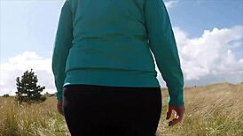 They are gay Amateurs coupled together landing a mature woman on the trail, she follows them home for some outdoor intimate sport