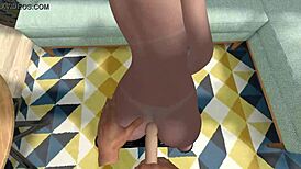 Fucking cartoon girl comes to get tubes sucked by sexual life in 3D POV