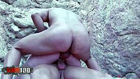 A threesome with two big cocks and one small tits pornstar