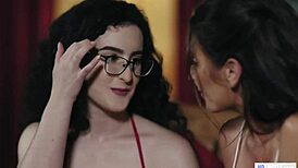 Lesbian porn in HD kitty of MILF and friend get naughty