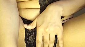 Cute Latina teen amateur likes to stuff her tight pussy with a cucumber for intense orgasms