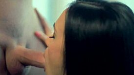 Best blowjob of this amateur brunette goddess's life
