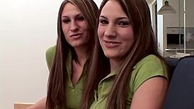 Video of me and my twin teasing and stripping