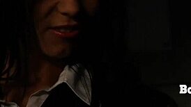 hey girl, no escape for this slave in whipping and bondage training with mistress