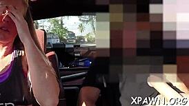 Amateurs getting rough in the shop with doggystyle and blowjobs