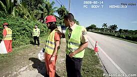 Prison Cocks: Inmates Pick Up Trash and Get Dicked