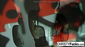 sexy christy mack fingers her tight wet pussy