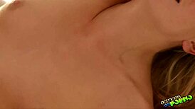 Blonde Teen Enjoys Lesbian Activities with Fingering