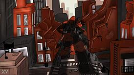 The halloween goddess in tall, huge form