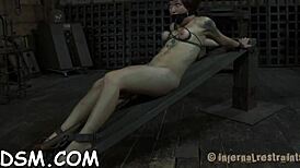 brunette hottie teases her wet pussy with toys and masturbation