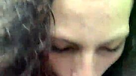 Blowjob from a streetwalker: POV cum in mouth
