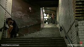 Little euro babe, wanna see me anal fucked in public?