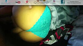 Big booty Latina amateur thong fucking