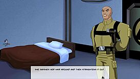 In this DC Comics episode, Vixen receives a blowjob from a brunette in a hentai-style scene.