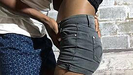 Smashing Petite Ebony Teen In Doggystyle, Bent Over Hard