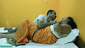 Devar and bhabhi share a romantic moment with dirty talking in indian amateur setting