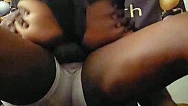 amateur couple angelg and kuzz explore big black cock in lingerie