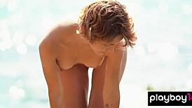 look at this skinny naked ukrainian babe posing on rocks