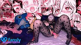 Girl cumming hard on toys during webcam anal session