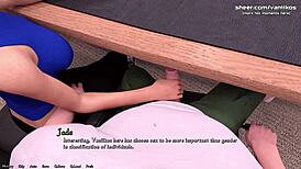 Being a Dik: Gorgeous Milf Teacher's Footjob Secret