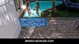 Big Booty White Girl Rides Bbc For Creampie In Interracial Scene