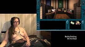 Naked Brunette BBW Scarlet Engages in Detailed Hand Play Fetish with Piercings and Tattoos