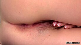 Teen 18+ Rubs Shaved Pussy to Shaking Orgasm!