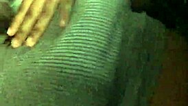 Latina colombian babe flaunts perfect tits in public car