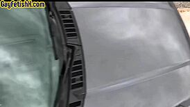 Hey, wanna see a tattooed hunk dominate two dirty studs?