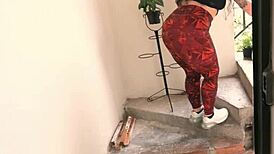 Fucking Horny Neighbor Outdoors