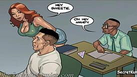 janitor catches teen 18+ girl sucking dick in detention deepthroat scene