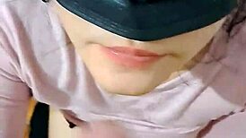 Thai Amateur Feeds Boyfriend Cumshot After Homemade Blowjob