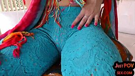 I deepthroat a petite teen in a close-up 3way.