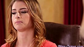 Petite lez tasting in hot 3way action