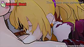 yang deepthroats ruby in this futanari blowjob loop with sound 😏