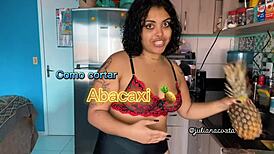 I watch Juliana Coxta getting slapped and fucked doggystyle in the motel