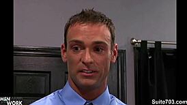 Watch these naughty gays lick and fuck asses at work!