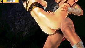 Hentai girl bent over for deepthroat and doggystyle with gladiator 😈