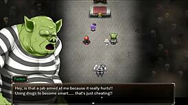 Karryn's prison hentai game ep 21 shows her naked final fight against the captain.