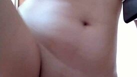 Pretty Brazilian novinha masturbates while husband works