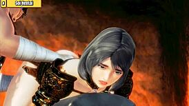 Hentai girl bent over for deepthroat and doggystyle with gladiator 😈