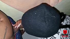 Delicious ebony whore ASSFUCKING on balcony - safado channel