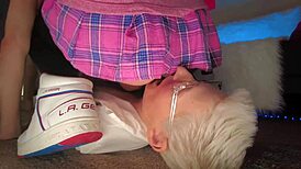 european amateurs explore rimjob and masturbation in homemade setting, leading to cumshot and orgasm