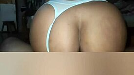 I let the neighbor fuck my sexy latina pussy before my husband came back, oh shit!