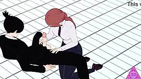 Koikatsu makima aki hayakawa hentai videos feature pov blowjob handjob hardcore petite sex cumshot gameplay uncensored thereal3dstories 1 6