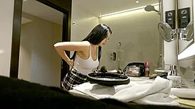 big tits latina teasing handjob 😏