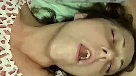 blonde spanish pussy filled with cum after intense fuck 😈